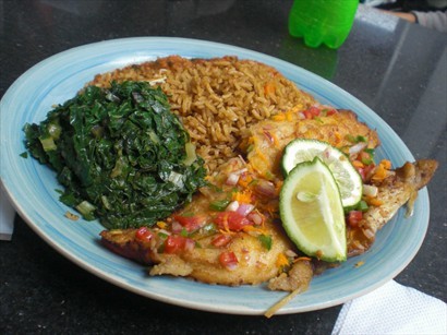 Grilled Fish + Chicken Pilau（KSH700）