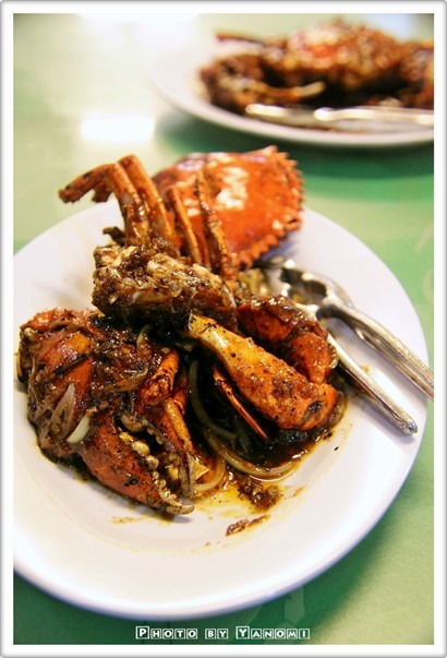 "黑胡椒螃蟹"(Rm 30/500g..約$55.5) 黑胡椒比甘香煮得好一點~胡椒味唔算重..味道少少偏甜