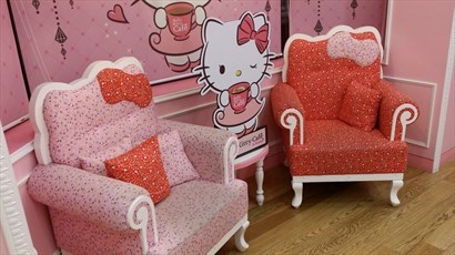 餐廳內的Hello Kitty 場景