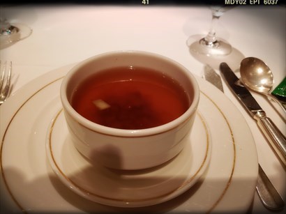 Oxtail Consommé with sherry