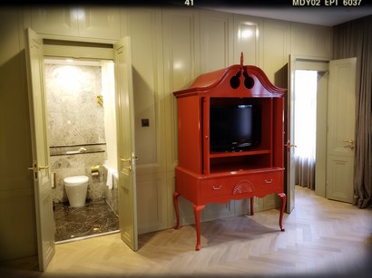 Goodwood Park Hotel：Heritage Room之浴室及電視
