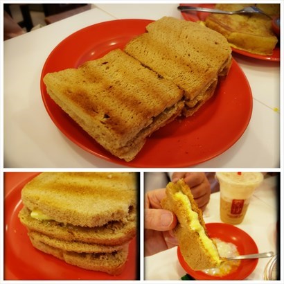 Kaya Toast with Butter Set（套餐價SGD 4.80；單點SGD 2.40）