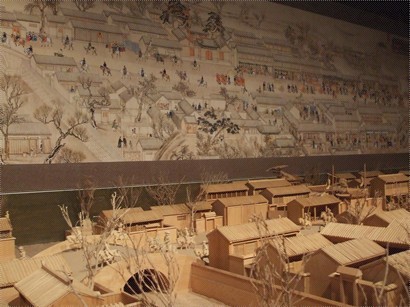 館內的古代北京城模型