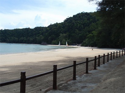private beach 