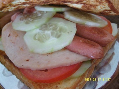 home made sandwich